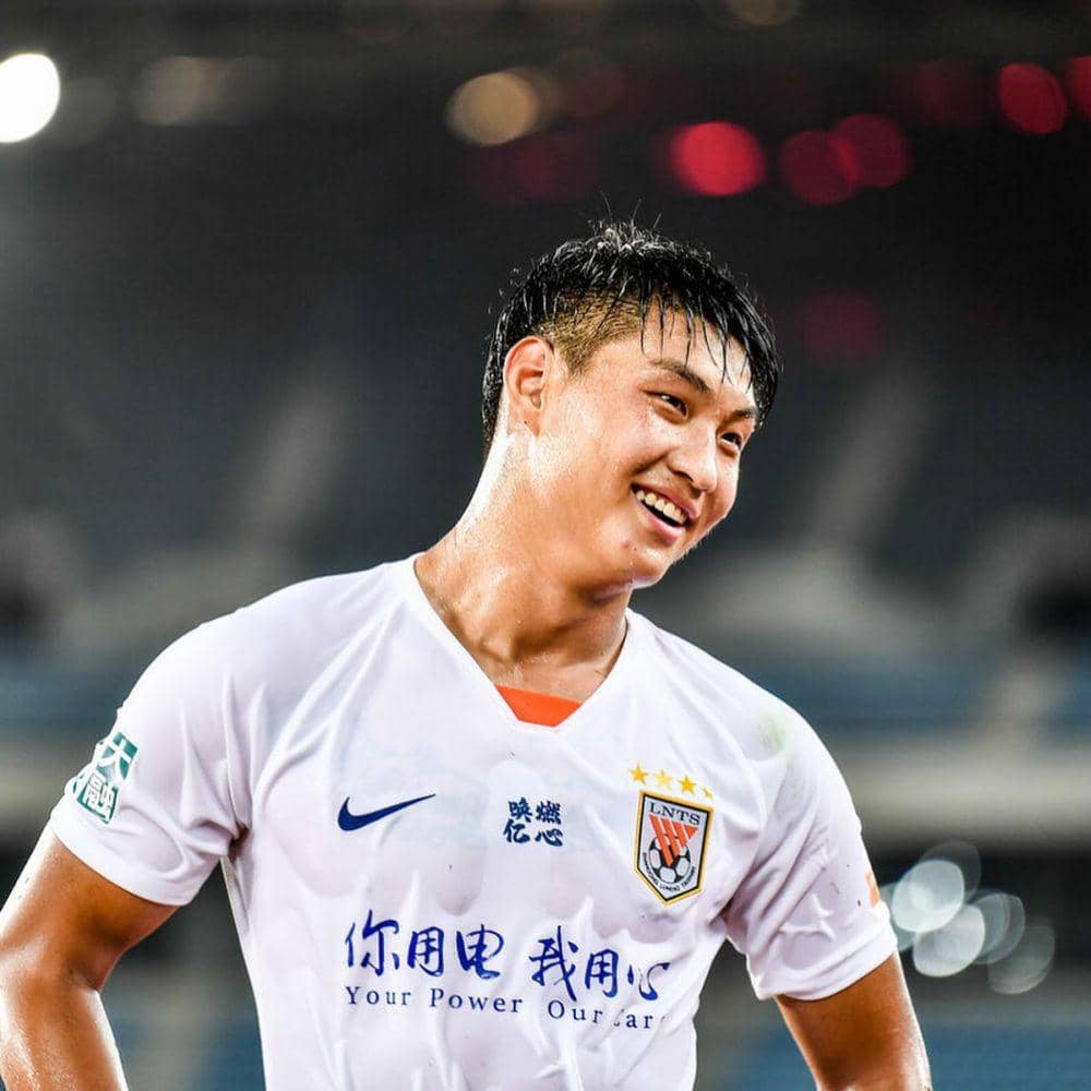 Guo Tianyu saat membela Shandong Taishan di Liga Super China. (instagram.com/sdts_fc)