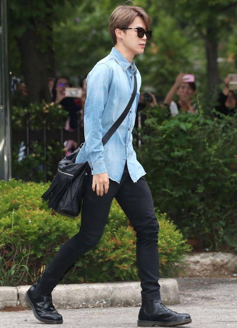 Gaya busana Jimin BTS (koreaboo.com)