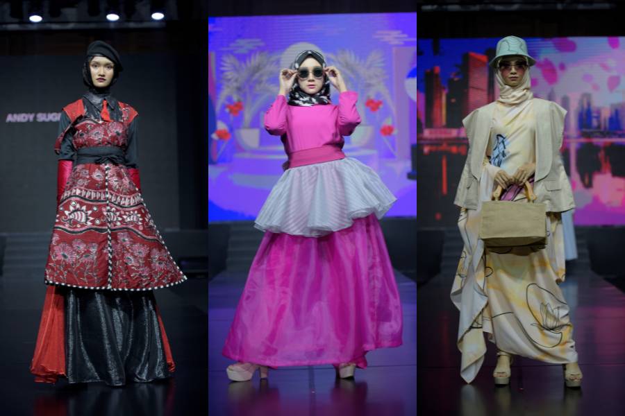 Inspirasi busana muslim modern dari Jakarta Fashion Trend 2022. 9 Februari 2022. (dok. Jakarta Fashion Trend 2022)