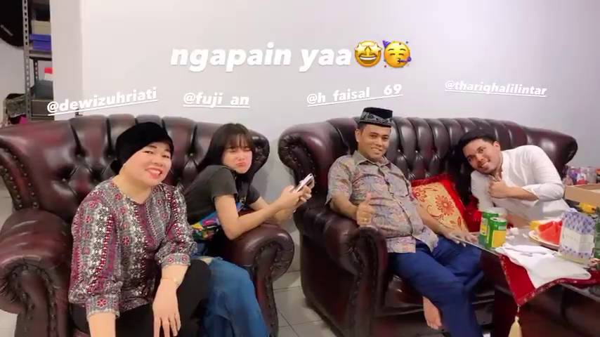 Thariq Halilintar bertemu orang tua Fuji (Instagram.com/viraazasqia)