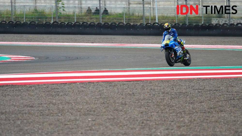 Joan Mir di Sirkuit Mandalika. (IDN Times/Aldila Muharma)
