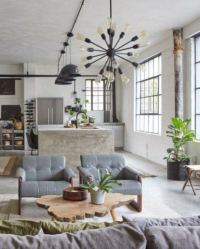 ilustrasi dekorasi ruang tamu dengan konsep open space (housebeautiful.com)