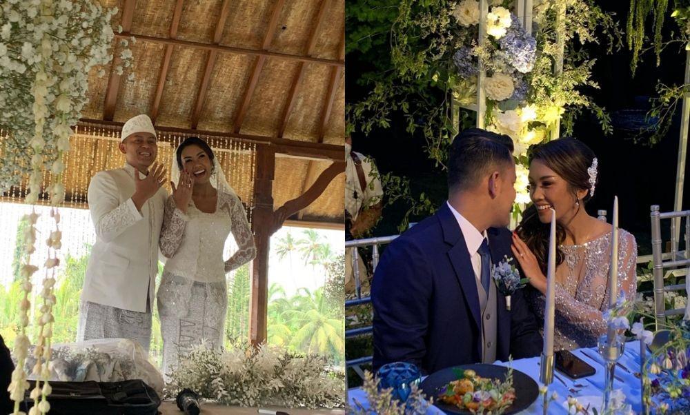 9 Dekor Pernikahan Melanie Putria, Akad dan Resepsi Semi Outdoor