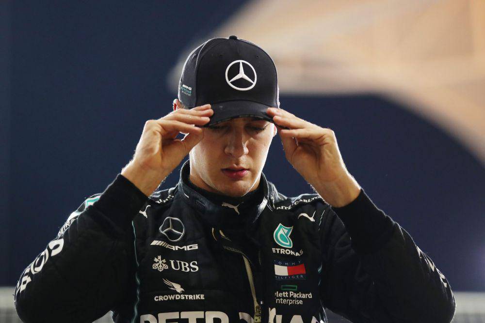pembalap Mercedes George Russell (twitter.com/han_mintz)