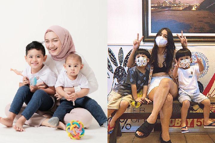 Paling Cantik Sendiri, 9 Potret Aktris FTV Momong Anak Cowok Semua