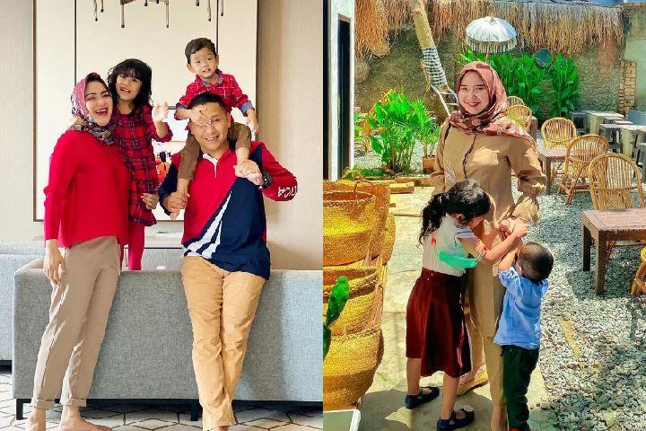 9 Potret Momen Winda Khair Jadi Ibu 2 Anak di Kota Palembang