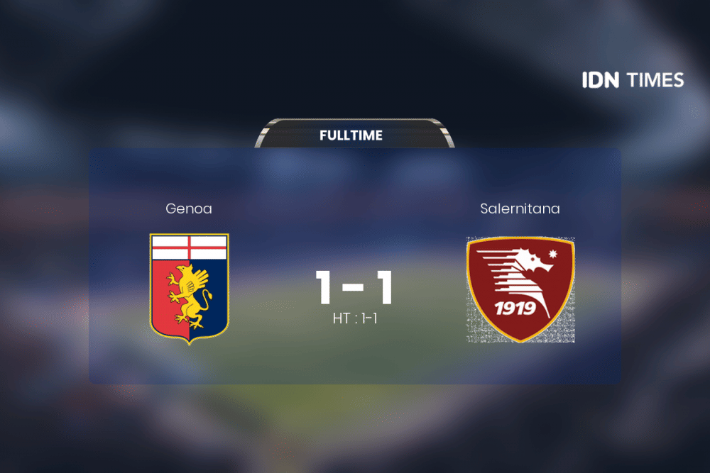 Duel Genoa Vs Salernitana Berakhir Antiklimaks