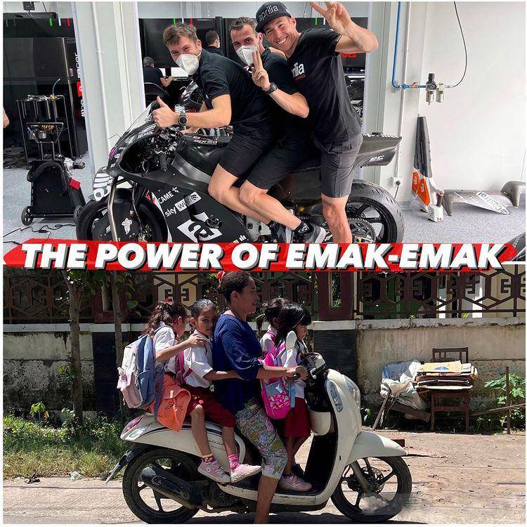 Unggahan Aleix Espargaro tentang "The Power of Emak-emak". (instagram.com/aleixespargaro)