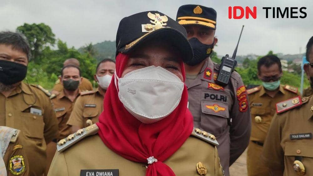 Wali Kota Bandar Lampung, Eva Dwiana. (IDN Times/Rohmah Mustaurida).