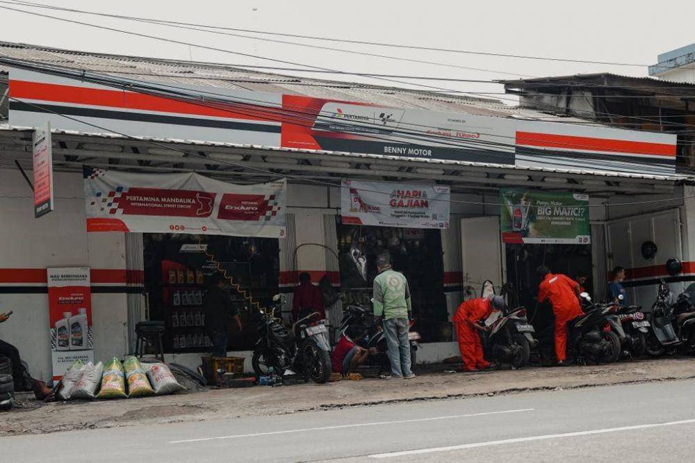 Bengkel yang menjalankan program dari Pertamina Lubricants. (Dok. Pertamina Lubricants)