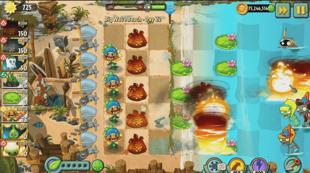 gameplay Inferno (dok. PopCap Games/Plants vs. Zombies 2)