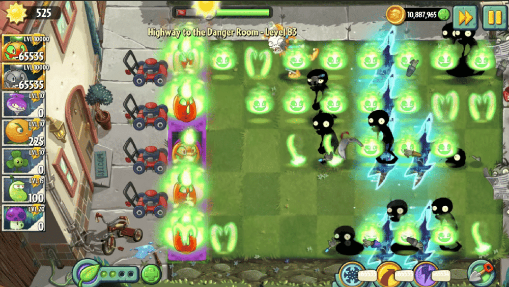 gameplay Jack O' Lantern (dok. PopCap Games/Plants vs. Zombies 2)