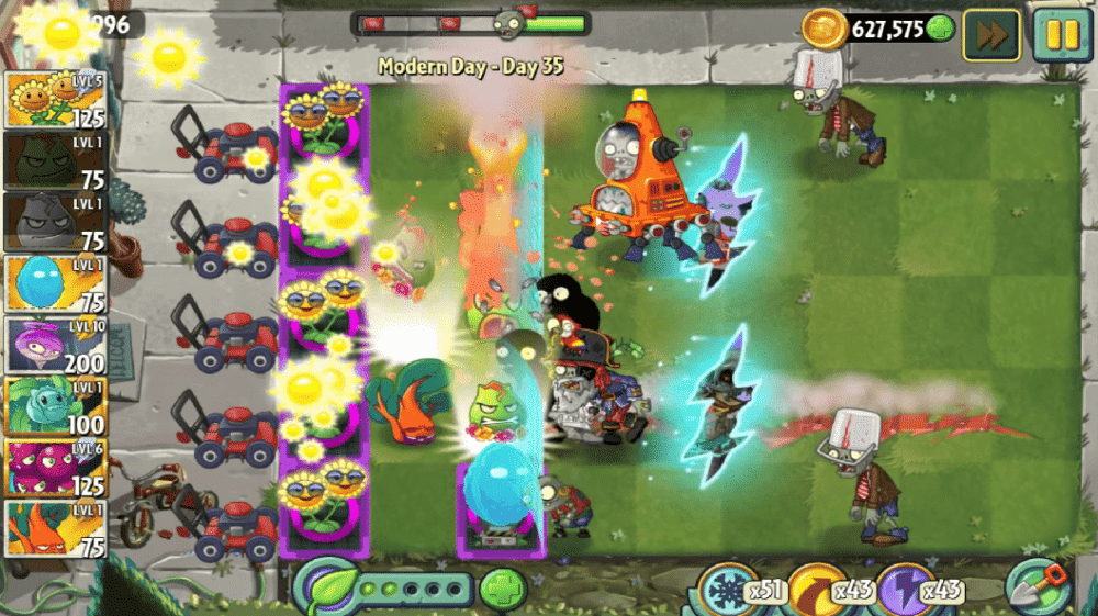 gameplay Lava Guava (dok. PopCap Games/Plants vs. Zombies 2)