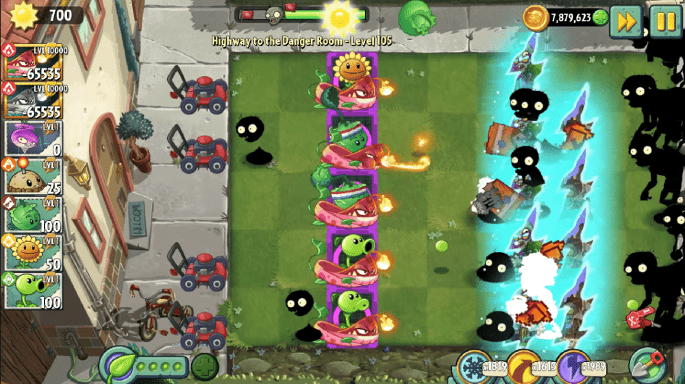 gameplay Pyre Vine (dok. PopCap Games/Plants vs. Zombies 2)