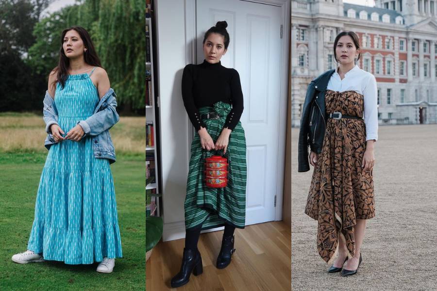 Outfit Hannah Al Rashid. (instagram.com/hannahalrashid)