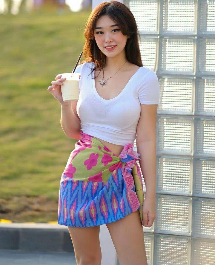 Potret Livy saat minum milkshake. Instagram.com/livyrenata