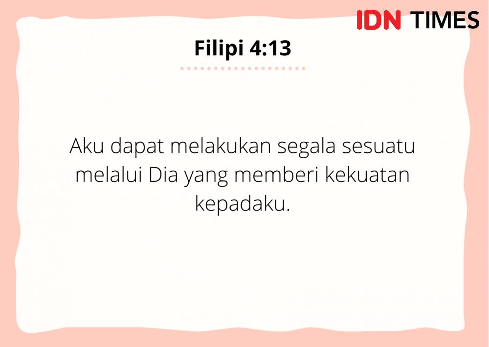 Ilustrasi Filipi 4:13 (IDN Times/Cynthia Nanda Irawan)