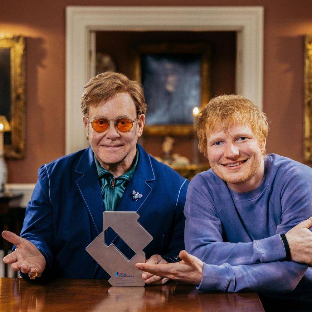 Elton John dan Ed Sheeran (instagram.com/eltonjohn)