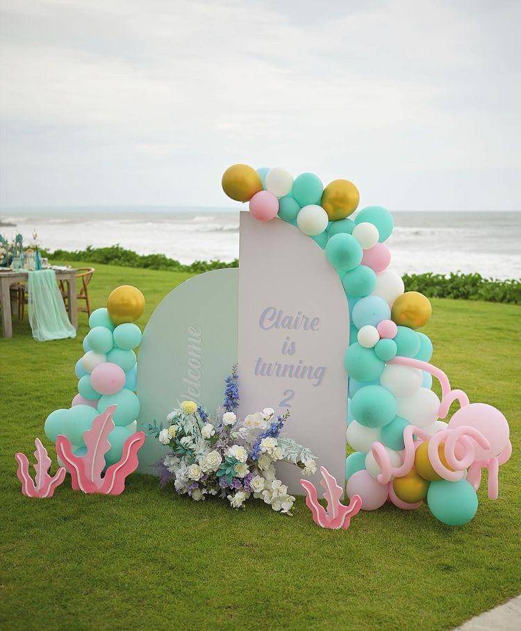 potret perayaan ultah Claire di tepi pantai Bali (instagram.com/shandyaulia)