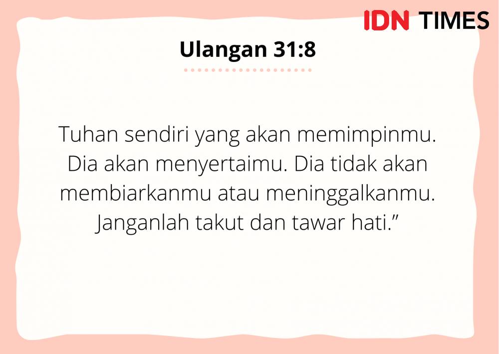 Ilustrasi Ulangan 31:8 (IDN Times/Cynthia Nanda Irawan)