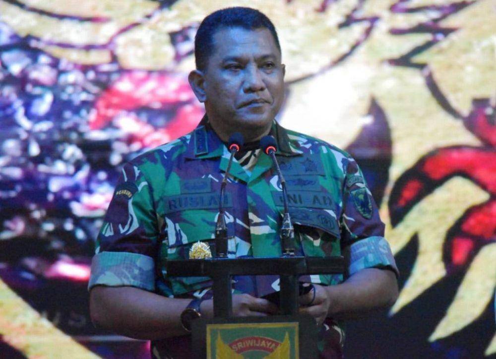 Pejabat baru Danrem 043/Gatam Kolonel Inf Ruslan Effendi. (Dok Kodam II Sriwijaya).