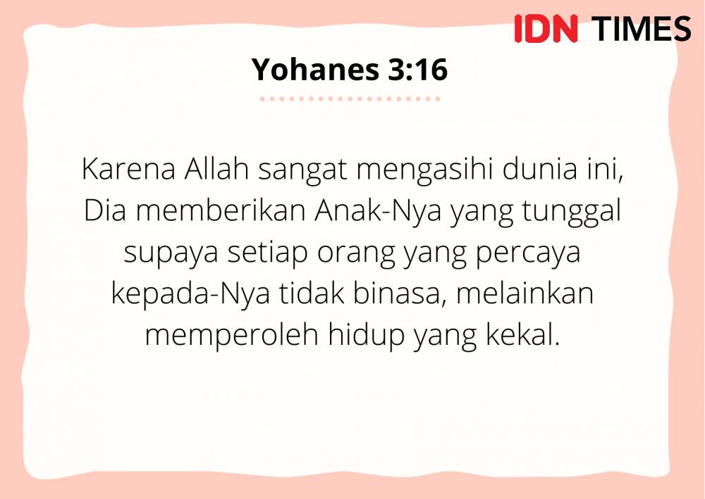 Ilustrasi Yohanes 3:16 (IDN Times/Cynthia Nanda Irawan)