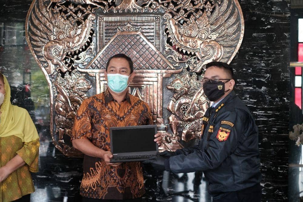 780 Laptop Sitaan Bakal Dipakai Sekolah di Semarang Belajar Online