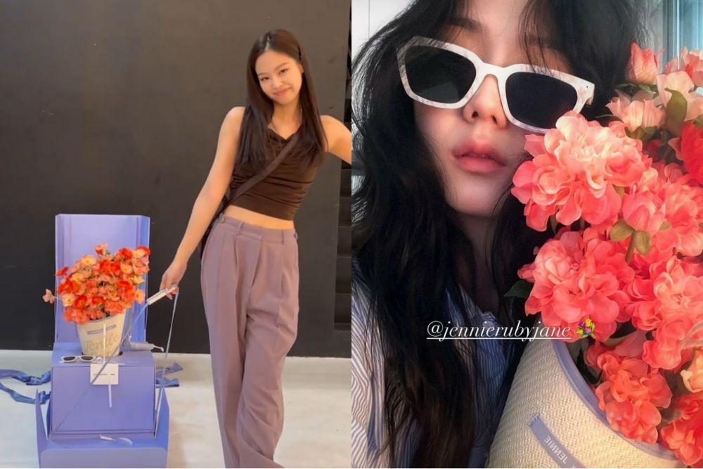 10 Sahabat Artis Korea Ini Pamer Hadiah Kacamata dari Jennie BLACKPINK