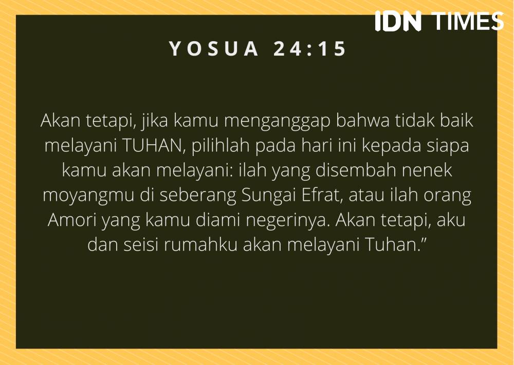 Ilustrasi Yosua 24:15 (IDN Times/Cynthia Nanda Irawan)