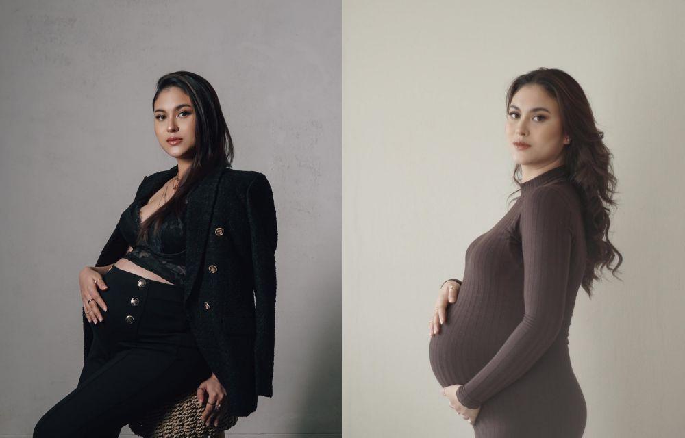 10 Potret Maternity Shoot Marcella Daryanani, Bumil Elegan Banget Sih!