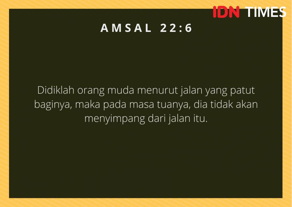 Ilustrasi Amsal 22:6 (IDN Times/Cynthia Nanda Irawan)