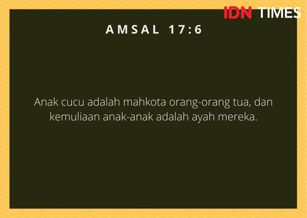 Ilustrasi Amsal 17:6 (IDN Times/Cynthia Nanda Irawan)