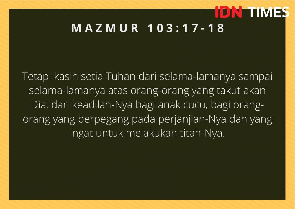Ilustrasi Mazmur 103:17-18 (IDN Times/Cynthia Nanda Irawan)