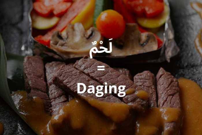 ilustrasi daging dalam bahasa Arab (pexels.com/Rajesh TP)