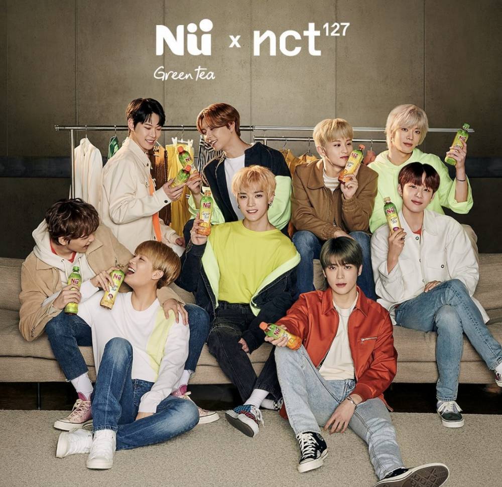 NCT 127 berkolaborasi dengan NU Green Tea (instagram.com/nuteaid)