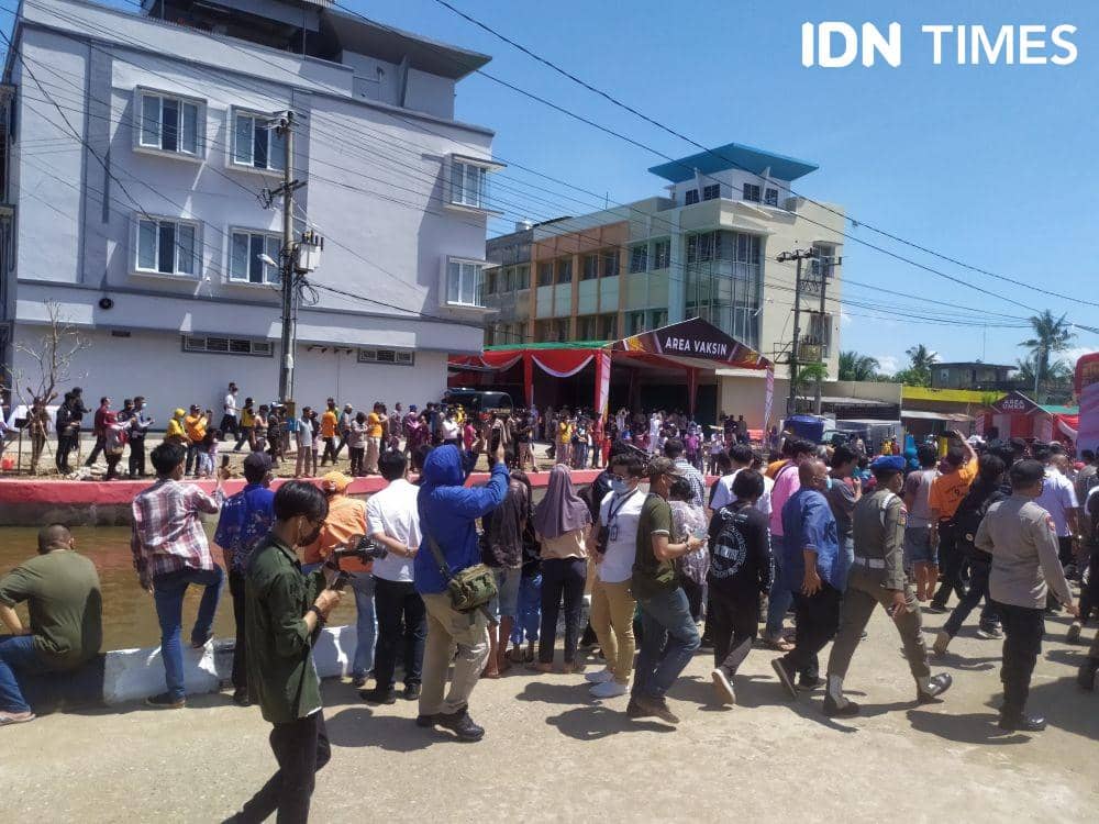 Pemkot Palembang Gelar Acara Kerumunan Saat PPKM Level 3 (IDN Times/Feny Maulia Agustin)