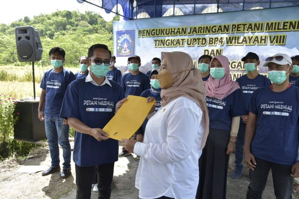 Pengukuhan petani milenial di Kabupaten Sleman. Dok: Humas Sleman