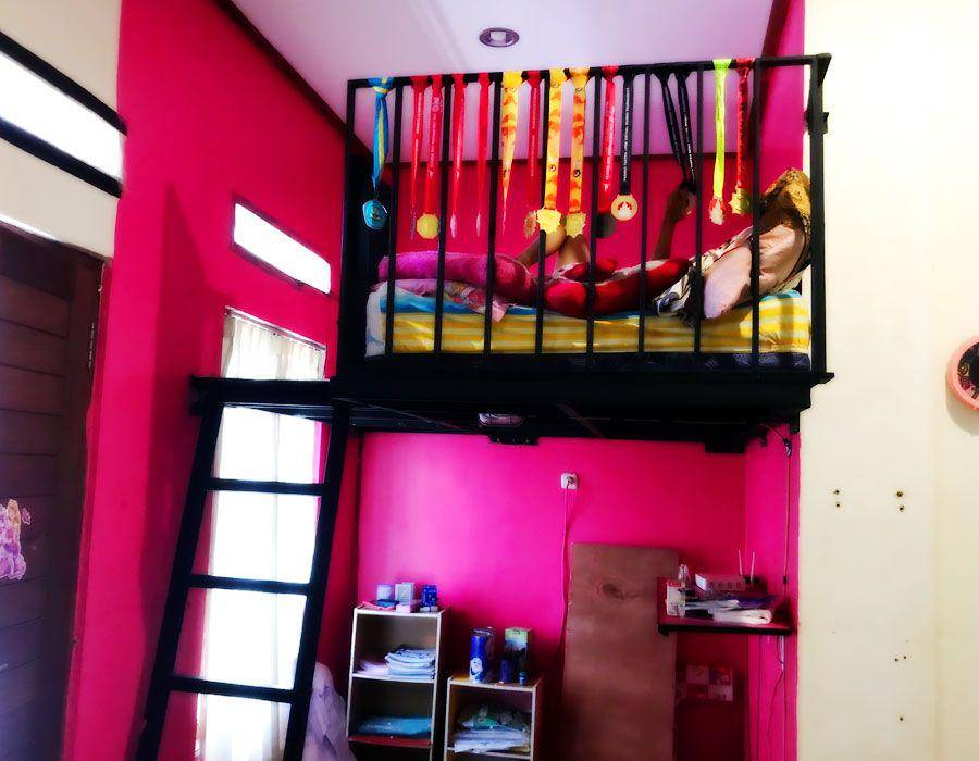 desain mezanin untuk tempat tidur (dok. pribadi/Ari Budiadnyana)