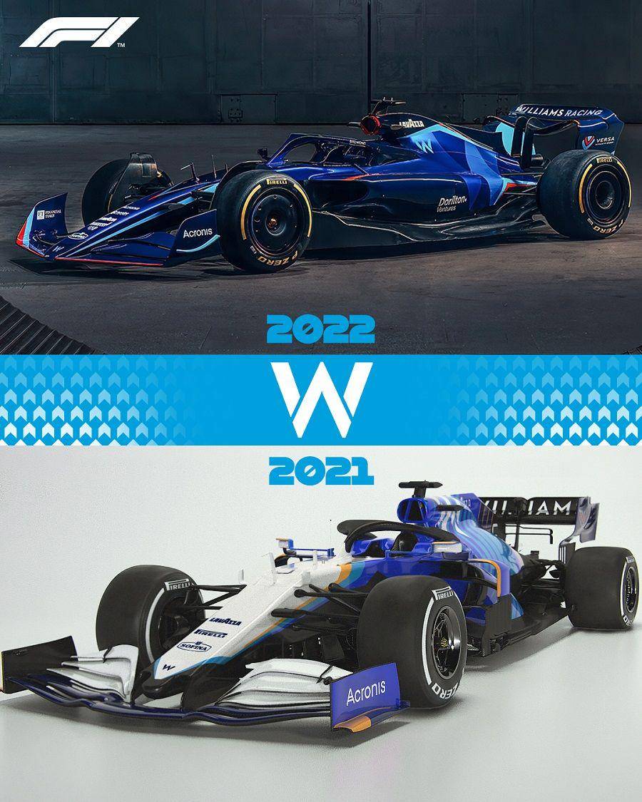 perbandingan mobil Williams FW44 dan FW43B (twitter.com/F1)