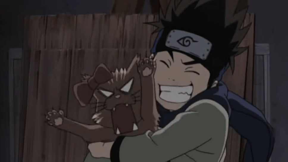 Konohamaru menangkap kucing. (dok. Pierrot/Naruto: Shippuden)