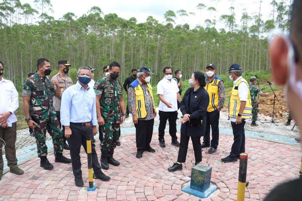 Beberapa menteri dan pejabat kunjungi IKN. (dok. Kemendagri)