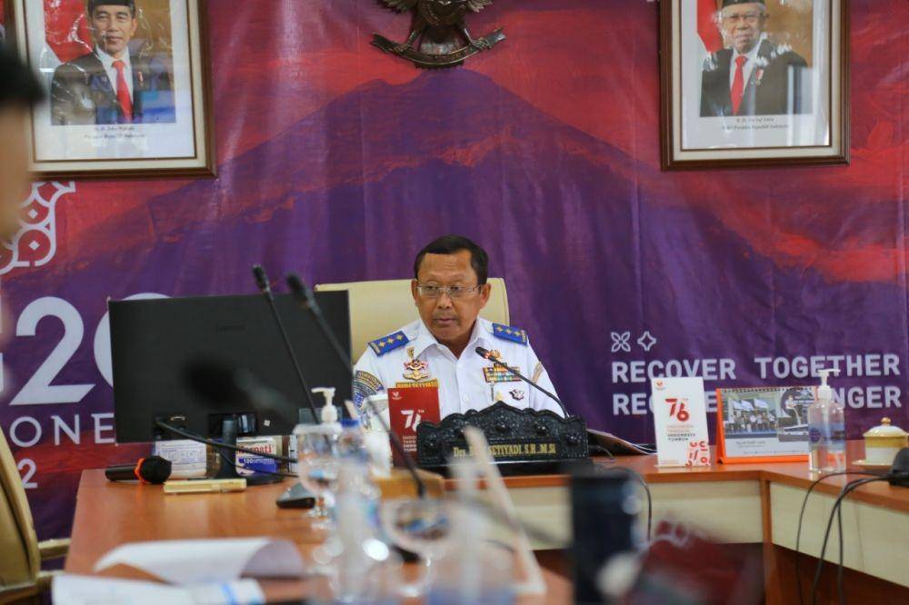 Direktur Jenderal Perhubungan Darat Kemenhub, Budi Setiyadi menyiapkan manajemen lalu lintas untuk mengawal perhelatan MotoGP Mandalika. (dok. Kemenhub)