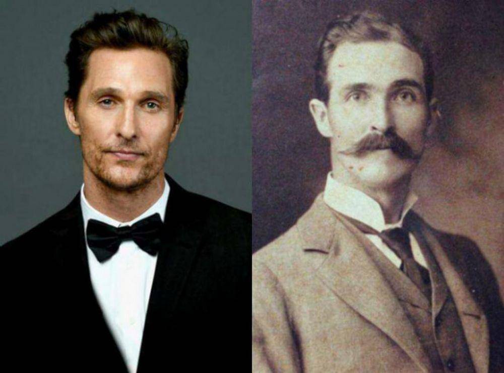 Matthew Mconaughey dengan seseorang yang mirip dengannya. (kajgana.com)