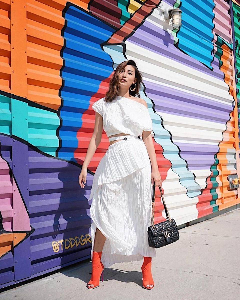 outfit serba putih ala Patricia Gouw (instagram.com/patriciagouw)