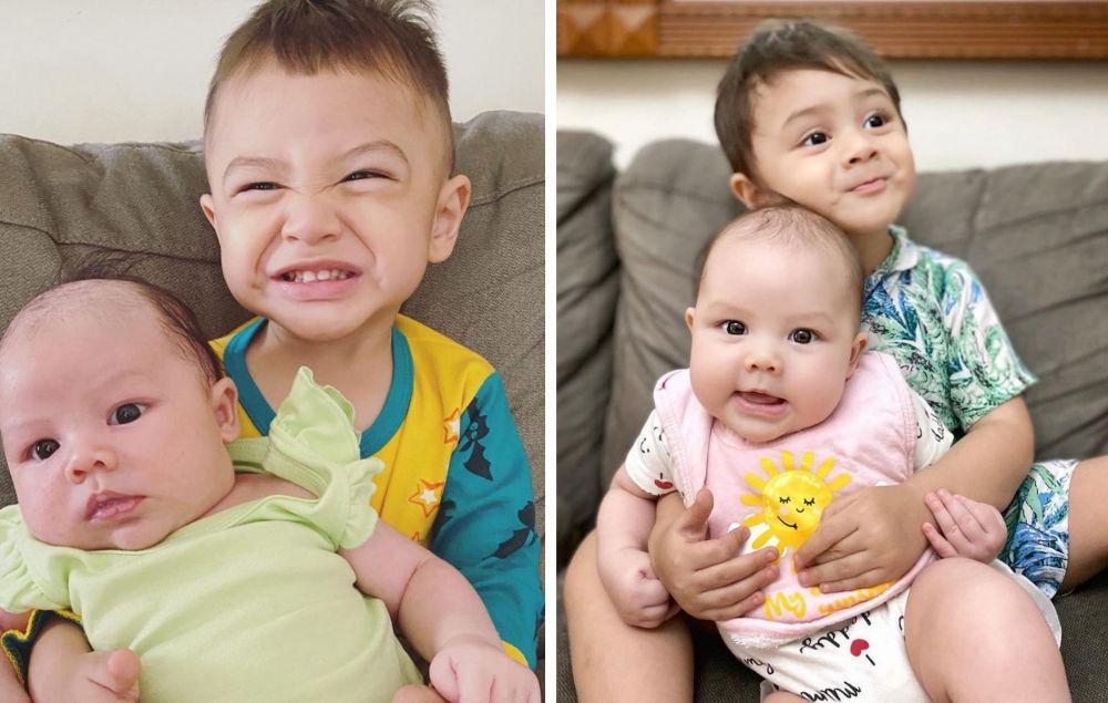 9 Potret Keegan dan Malka, Anak Michella Adlen, yang Bule Abis