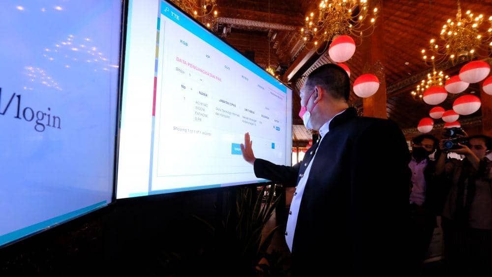 Launching Aplikasi Portal Pegawai Kota Surakarta. Dok/Humas Pemkot Solo