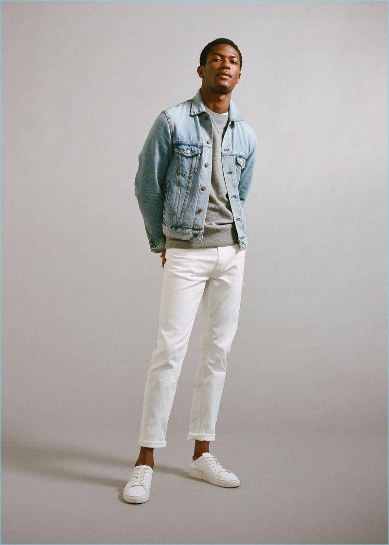 Jeans putih pria (thefashionisto.com)