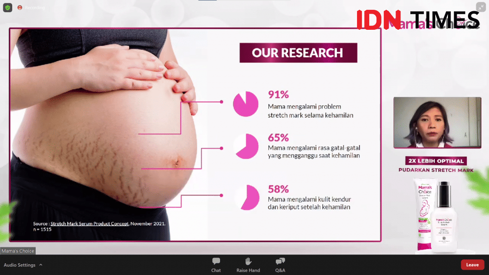 Launching Mama's Choice Stretch Mark Serum (dok. Mama's Choice)