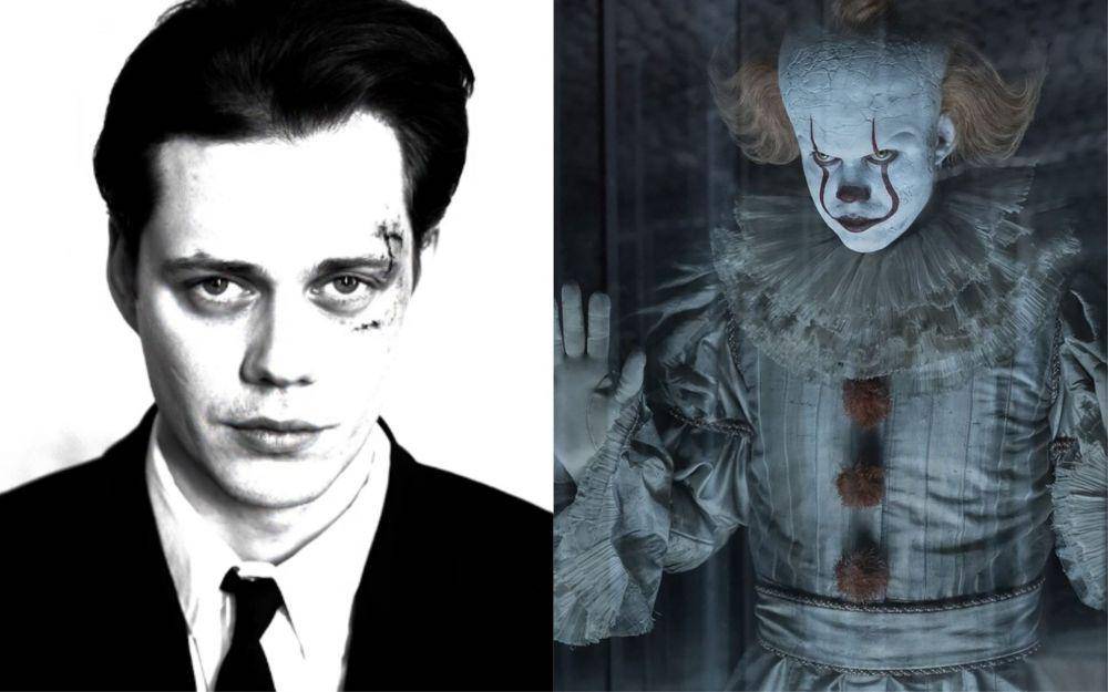 cuplikan serial Netflix 'Clark' | Bill Skarsgård sebagai Pennywise (dok. Netflix/Clark | dok. New Line Cinema/IT)