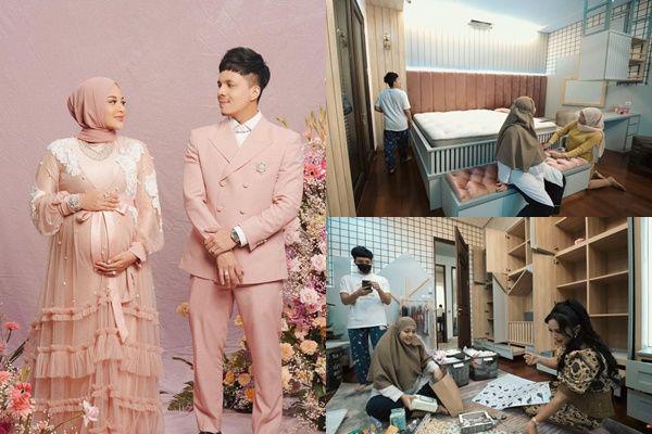 Jelang Lahiran, 9 Momen Atta dan Aurel Persiapkan Kamar Baby A